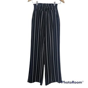 Suite Benedict made in Italy striped high waisted wide leg pants